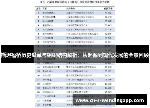 斯坦福桥历史沿革与组织结构解析：从起源到现代发展的全景回顾
